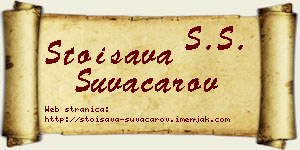 Stoisava Suvačarov vizit kartica